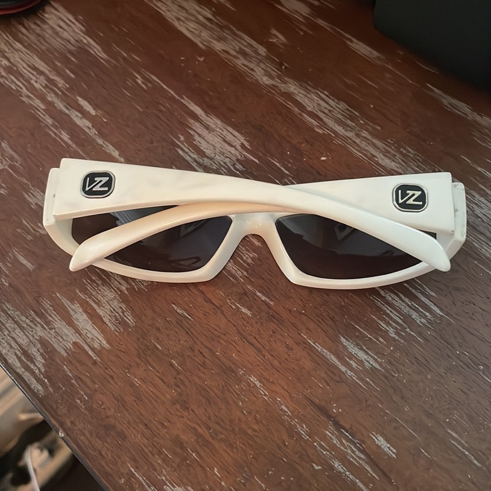Von Zipper VZ Projektor white rectangular sunglasses. Made in Italy - Picture 2 of 15
